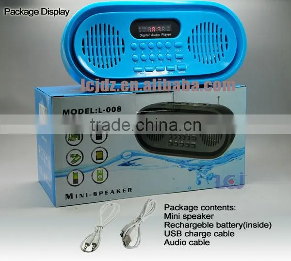 Hot portable studio speakers with fm am radio mp3 player
