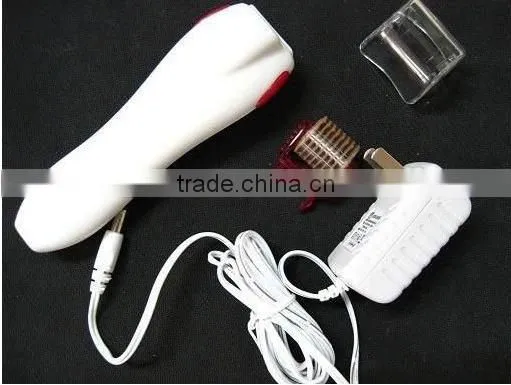 2011 photon therapy micro needle derma beauty roller with different colour LED lights