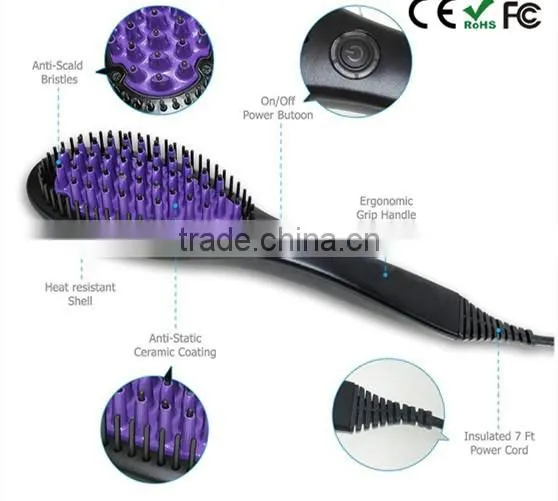 Hot selling fast heating electric hair brush