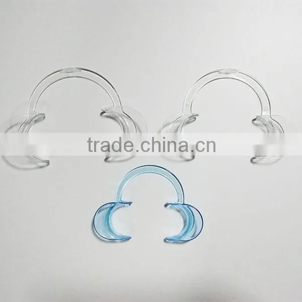 Clear medium small size adult mouth opener cheek retractor for dental care,family fun game