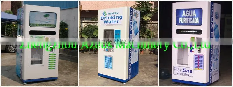 RO pure water vendor with coin operated/water vending machine/drink water vending machine