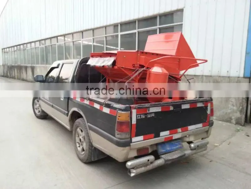 Gasoline engine portable rape thresher