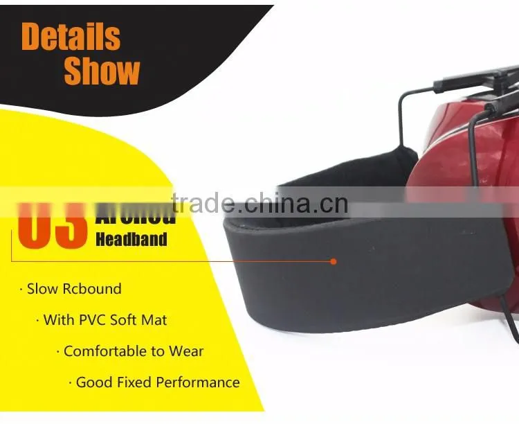 Color Logo Customized Adjustable Headband Noise Reduction Ear Muff