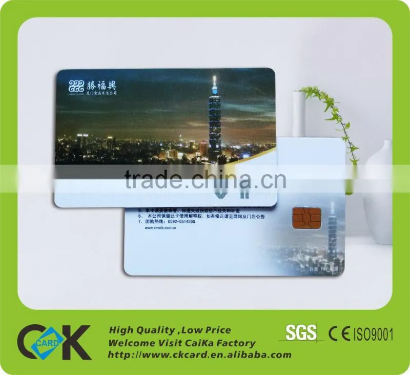 Customized printing plastic contact ic card with sle5542 chip