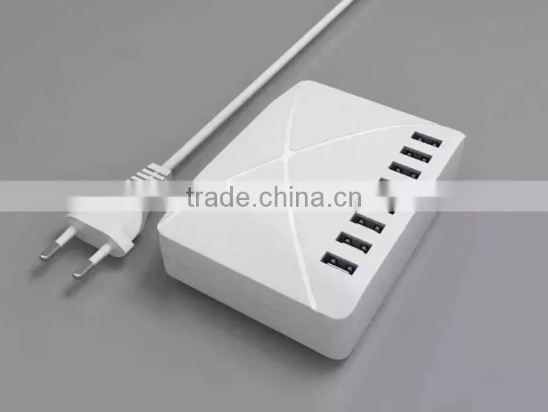 Electric 8 USB plugs travel charger with surge protector
