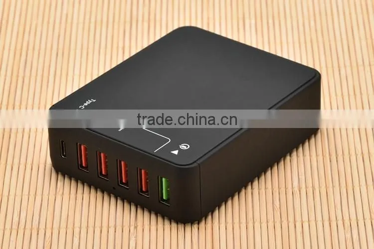 UK US EU plug type-c outlet QC 3.0 fast chaging usb plug charger