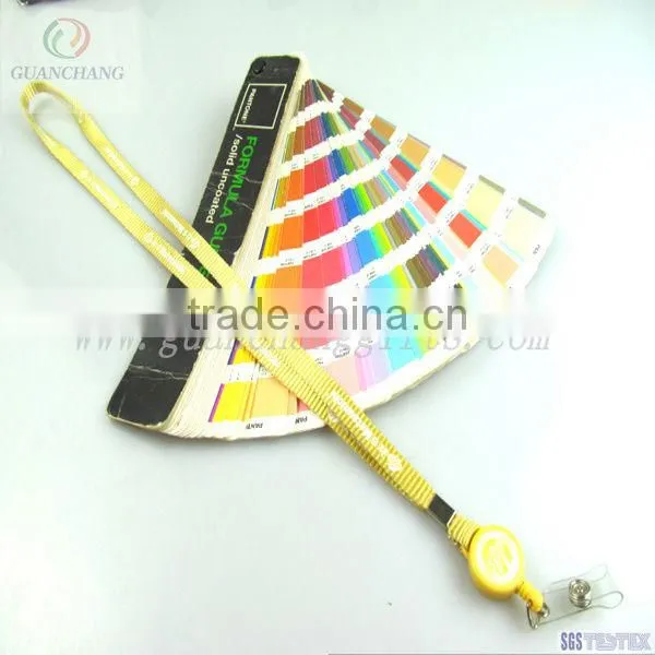 OEM custom yoyo badge reel id card holder nylon lanyard strap