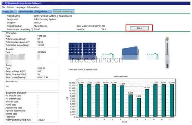 china supplier top solar water pumping system with MPPT china