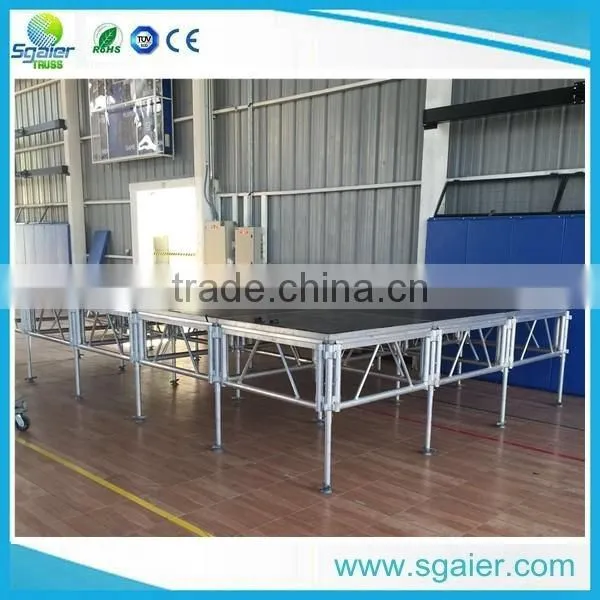 2017 New size portable stage with steps stairs from Sgaier