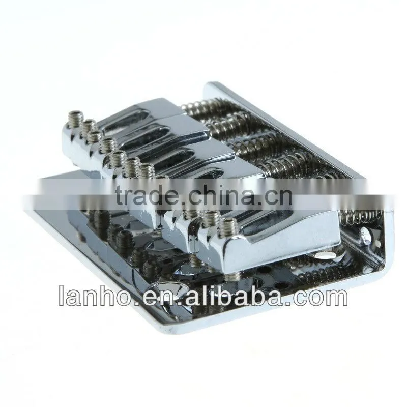 Guitar Bridge Top Load Parts Chrome 6 Strings Saddle Hardtail 65mm