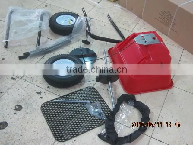 80LB walk behind fertilizer salt spreader