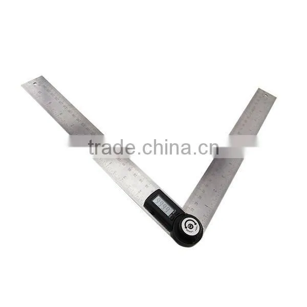 360 degree 600mm + Stable Locking Function/ Portable Stainless Steel 2-in-1 Digital Angle Finder Meter Protractor Ruler