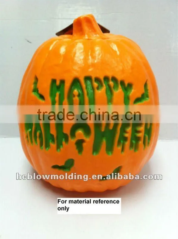 OEM blow molding halloween pumpkin plastic PE Rubber Halloween Pumpkins