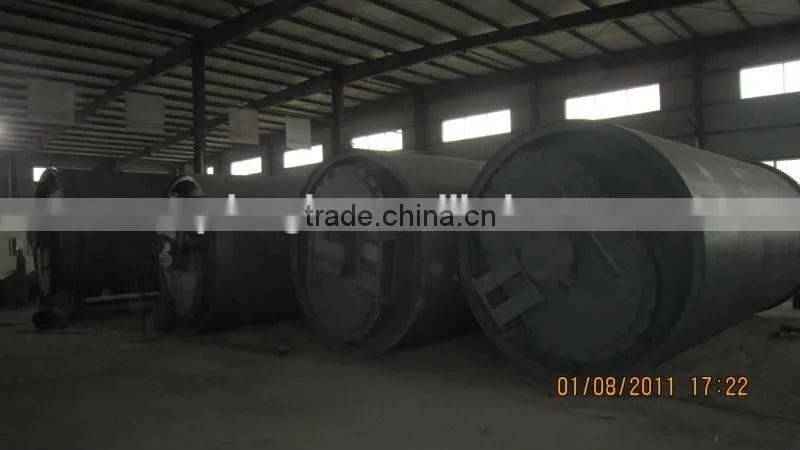 Reliable quality waste Plastic and Rubber pyrolysis machine to fuel oil plant with the best aftersales service