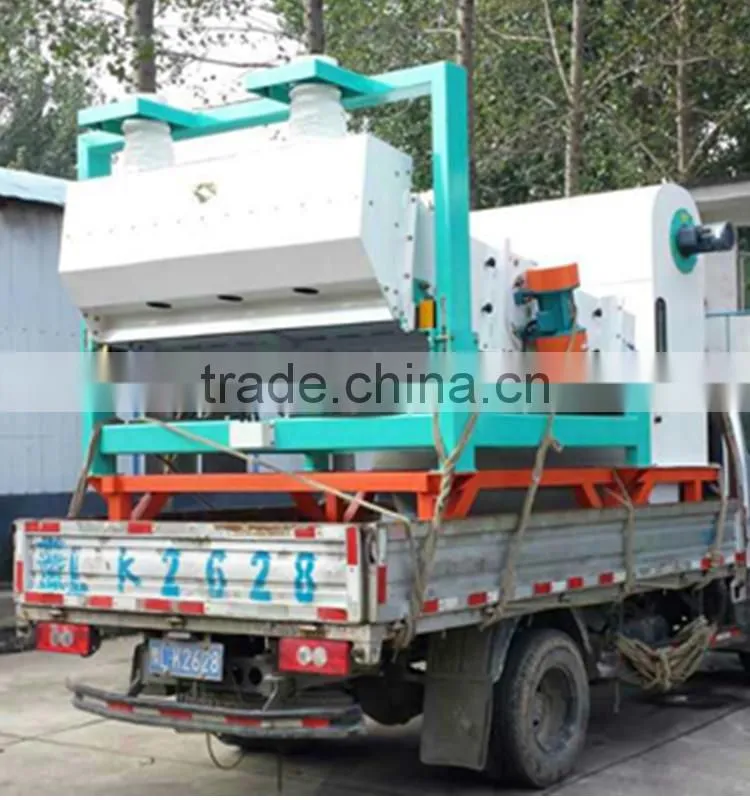 Corn paddy millet grains vibrating screen cleaning machine