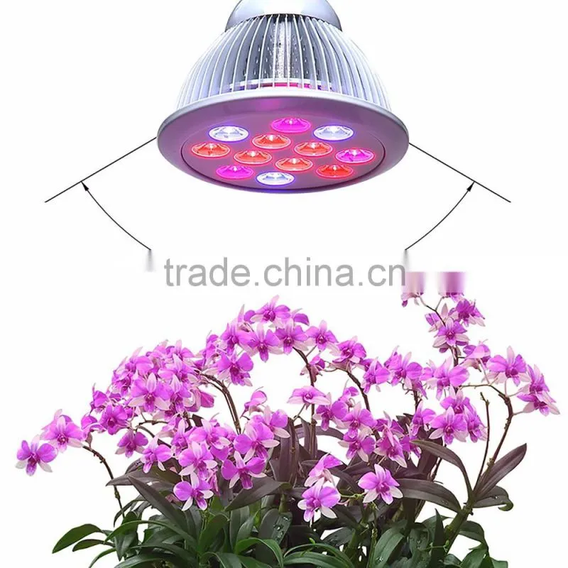 plant bulb 12w led grow light red blue 3 bands E27 Par38 led grow light