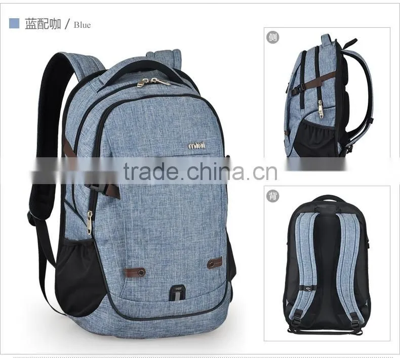 2017 new fashion canvas business laptop backpacks supplier