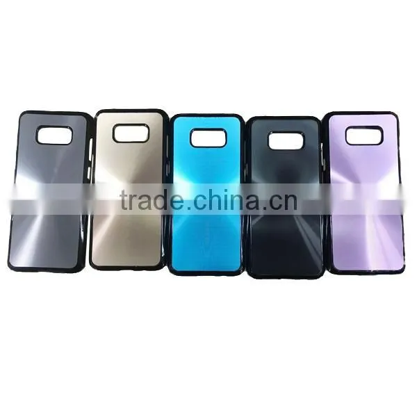New Arrival High Quality PC Buttom With CD Pattern Aluminum Patch Shell For Samsung S8 & Plus