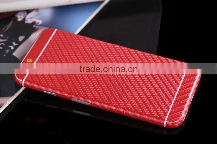 Carbon fiber full body phone sticker screen protective film for iphone 6/plus