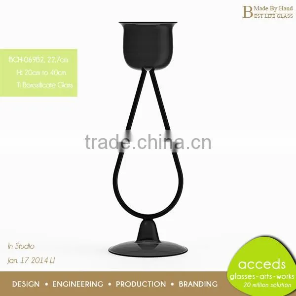 High End Glass Candle Holders For Weddings