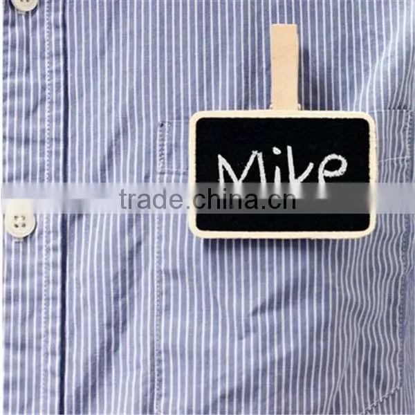 Wooden Chalkboards with Clip Wedding tags