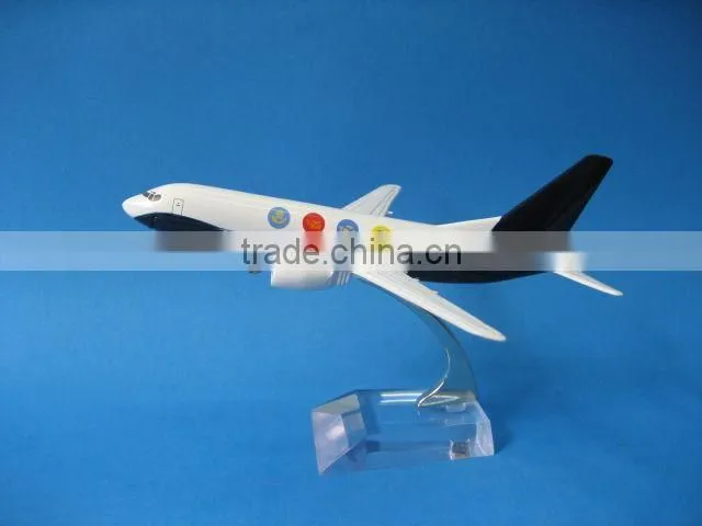 Metal B737-300 Four Circular airplane model for gifts