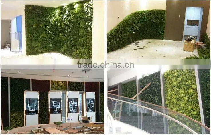 Shengjie factory artificial green wall plastic artificial plant wall wholesale artificial vertical plant wall