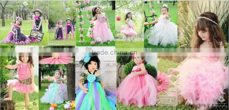 Handmade flower girl dresses party dresses
