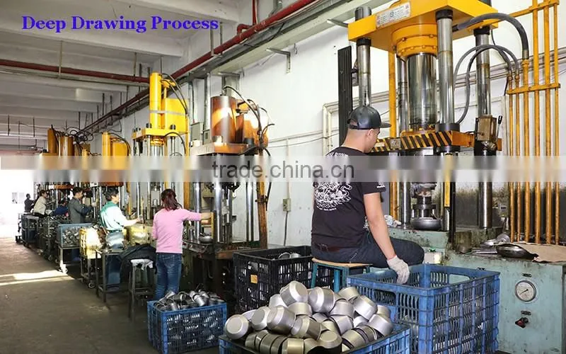 Eco-friendly custom deep drawing products, round deep drawing part