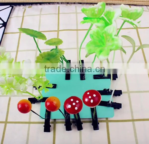 plant grass head long grass hair clip flower sprouts flower hairpin