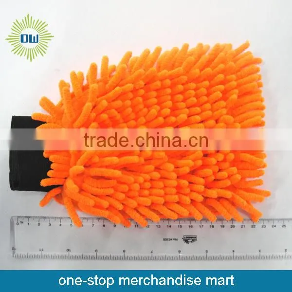 Super chenille microfiber mitt glove