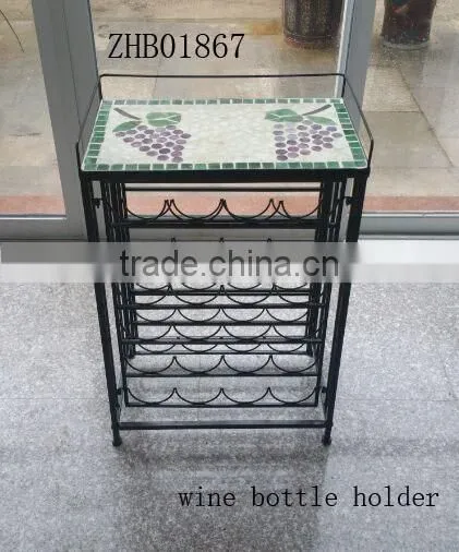 Home decoration display metal wine rack