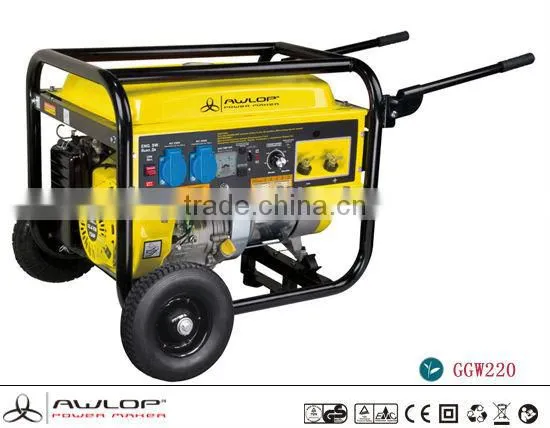 5000W Portable Diesel Generator Power Generator With Hand Cable And Wheel