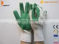 DDSAFETY 2017 Cotton Rubber Working Safety Glove 10 Gauge Bleach Cotton With Red Rubber Glove
