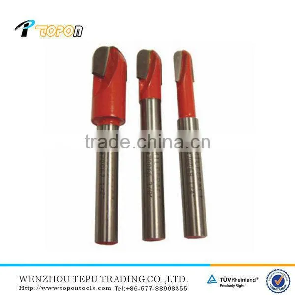 Core Box Long Reach Router Bit with 1/4 inch shank