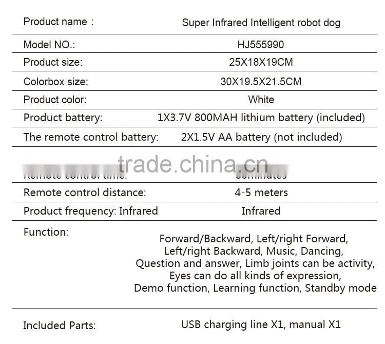 Toys Infrared Intelligent smart dog