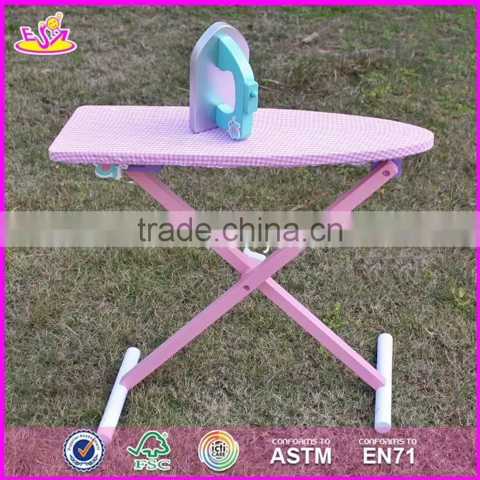 2017 New products children pretend play wooden toy ironing board W10D151