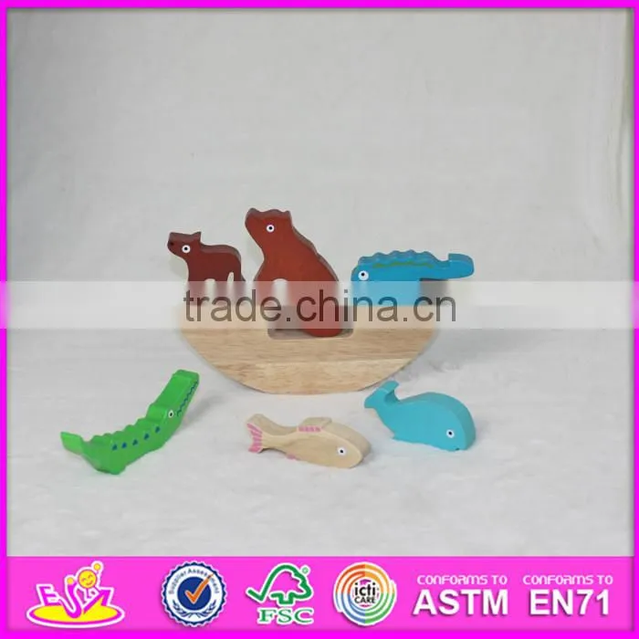2016 Educational wooden animal children toy puzzle W14A158