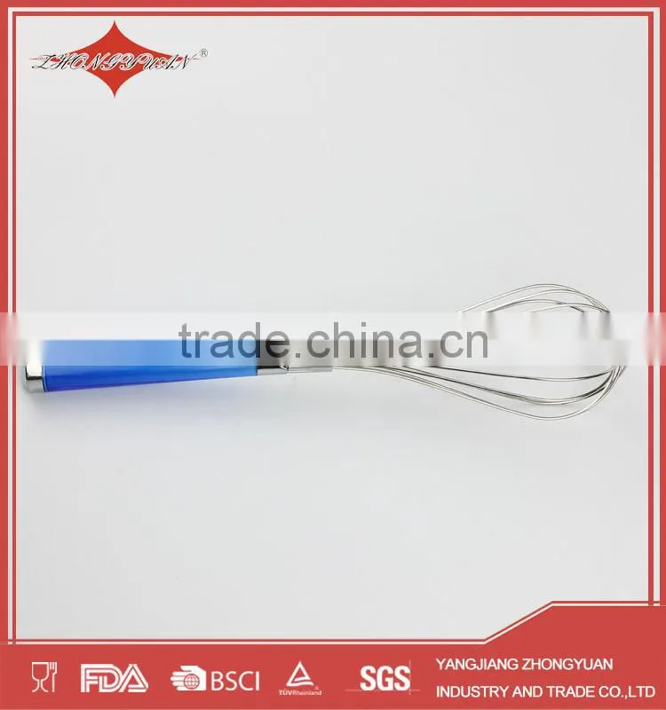 11.5" stainless steel handle silicone coated egg whisk
