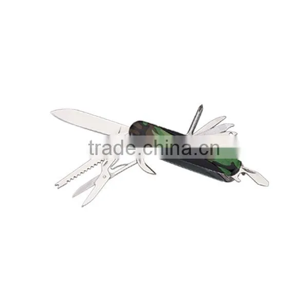 A21-5011G2F Stainless Steel Multi-functional Pocket Knives(Camouflage)