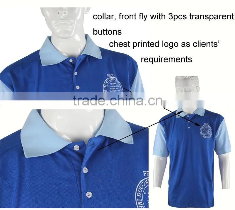 2015 New Arrival Plain Blue Dyed Short Sleeves Cheap Men Model Casual Shirt
