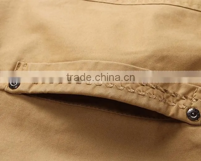 China Factory Men Coat Canvas Jacket Without Hood