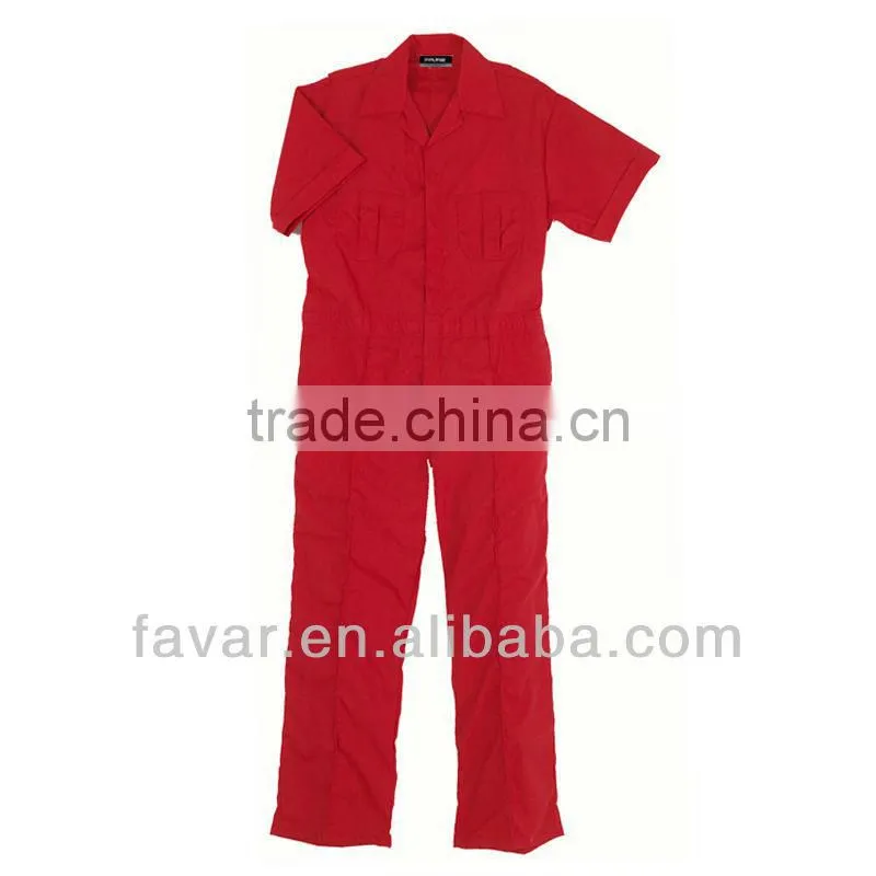 man's short sleeve summer workwear coverall