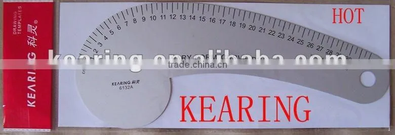 Kearing Vary Form Curve Ruler Armhole Curves Silk Printing Flexible Transparent Plastic Rulers # 6132