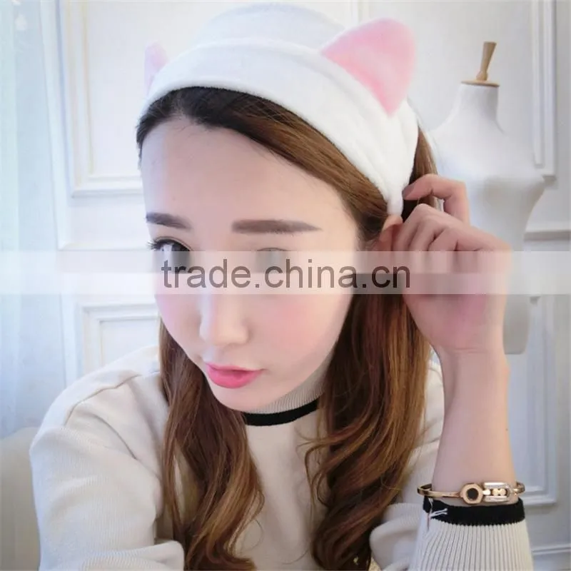 Wholesale women cheap headband Hair Band Bow For Facial Makeup good quality