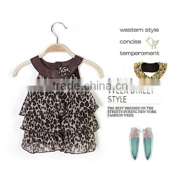 Baby Girl Summer chiffon Leopard/Zebra Sleeveless party Birthday Gift Dress SV002245