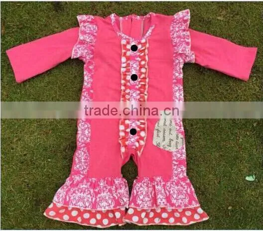 2016 Ruffles Baby Girls Jumpsuit Summer Polk Dots Halter Cotton Rompers Toddler Bodysuit For Kids