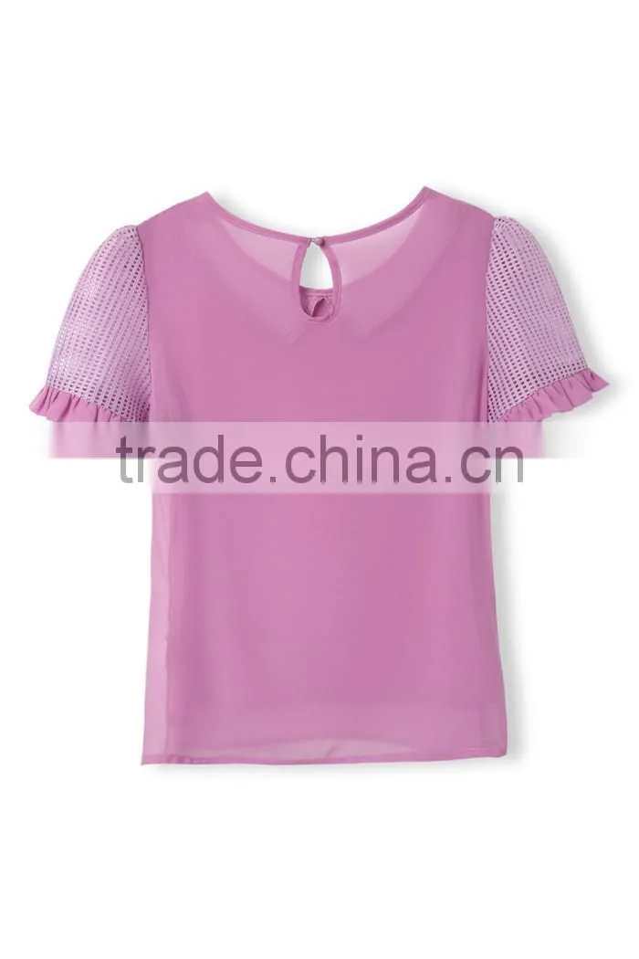 net style latest casual summer women milk silk blouse, transparent saree blouse,cheap womens blouses