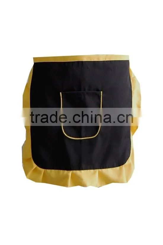Wholesale Factory price fashionable black coffee shop design apron