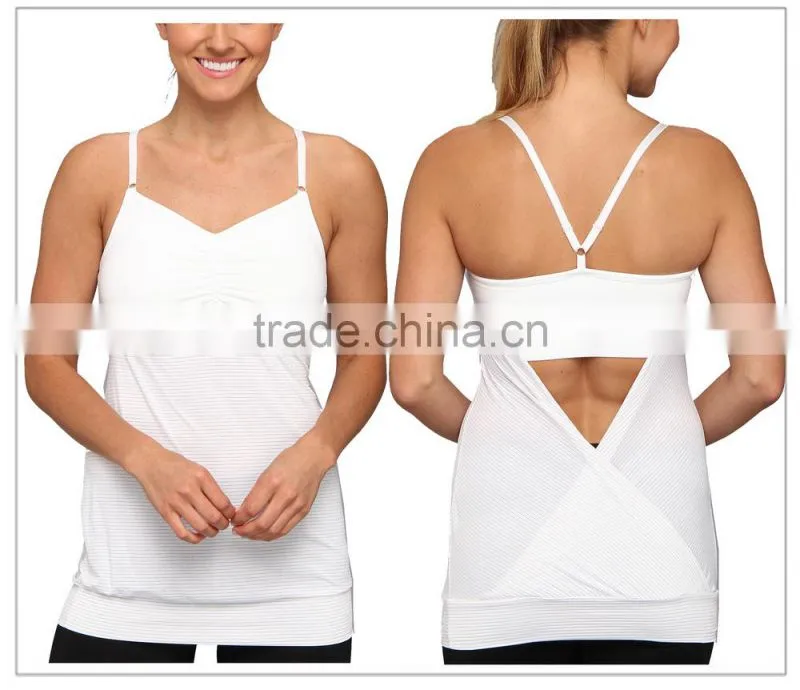 Women Sport Sweat Yoga Singlet Plain Yoga Wear Clothing